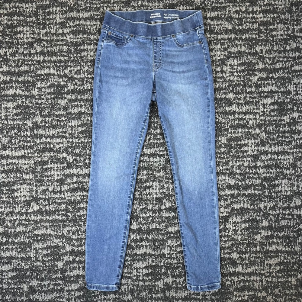Amazon Essentials Pull On Jegging Womens 6 Blue Stretch Skinny Denim Pants